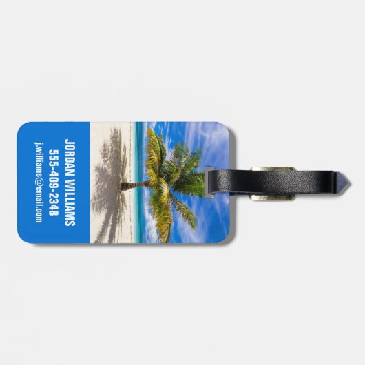 Étiquette À Bagage Tropical Beaches | Bora Bora, French Polynesia (Dos horizontal)