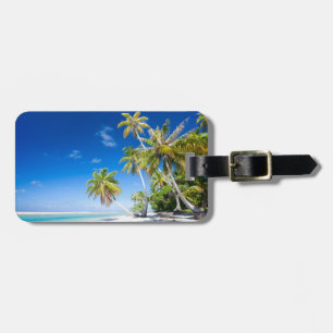 Étiquette À Bagage Tropical coastline