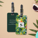 Étiquette À Bagage Tropical Green Abstrait Botanical Monogrammé<br><div class="desc">Voyagez avec une touche d'élégance de la nature en utilisant notre étiquette de bagage Abstraite Botanique Monographique Tropical Green. Cette étiquette étonnante présente un design botanique abstrait et dynamique dans des tons verts luxuriants, parfait pour ajouter une touche tropicale à vos bagages. Personnalisez-le avec votre monogramme sur le devant, ce...</div>