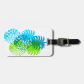 Étiquette À Bagage Tropical hawaïen d'ananas de Momona (Devant horizontal)