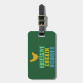 Étiquette À Bagage Trouble du poulet obsessionnel Drôle éleveur de vo (Devant Vertical)