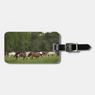 Étiquette À Bagage Troupeau de chevaux, Tennessee