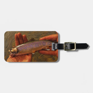 Étiquette À Bagage Trout à Hands