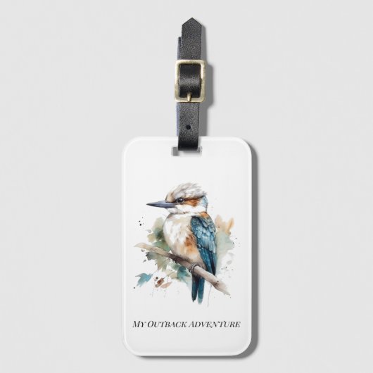 Étiquette À Bagage True Blue Kookaburra, custom (Devant Vertical)