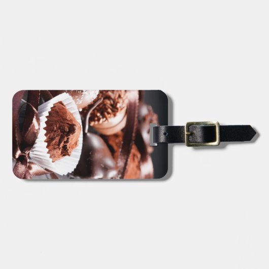 Étiquette À Bagage Truffes de chocolat (Devant horizontal)