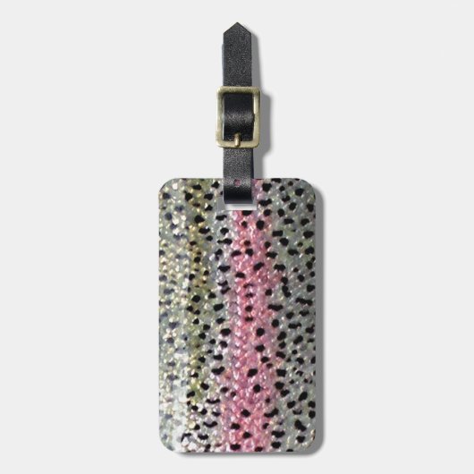 Étiquette À Bagage Truite arc-en-ciel par PatternWear© (Devant Vertical)