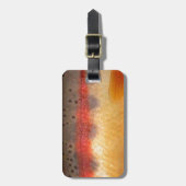 Étiquette À Bagage Truite d'or par PatternWear© (Devant Vertical)