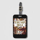 ÉTIQUETTE À BAGAGE TRUMP 2024 (Devant Vertical)