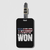 Étiquette À Bagage Trump a gagné la 47e élection présidentielle améri (Devant Vertical)