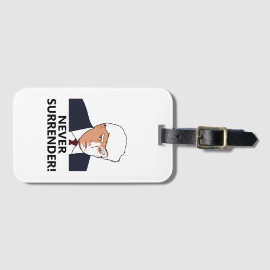 Étiquette À Bagage Trump n'abandonne jamais les coups de bâton (Devant Horizontal)