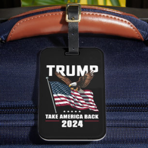 Étiquette À Bagage Trump ramène l'Amérique aux élections américaines 