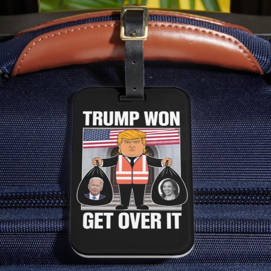 Étiquette À Bagage Trump remporte l'élection Maga Won 2024 (Insitu Rectoal 2)