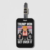Étiquette À Bagage Trump remporte l'élection Maga Won 2024 (Devant Vertical)