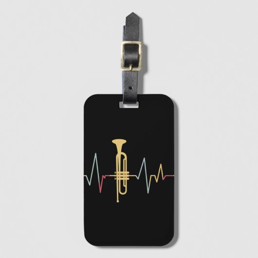 Étiquette À Bagage Trumpet Hearbeat (Devant Vertical)