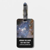 Étiquette À Bagage Trumpler Star Cluster 14. (Dos Vertical)