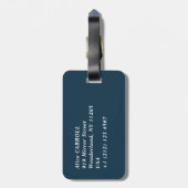 Étiquette À Bagage Tsuchiya Koitsu - Bateaux à Shinagawa, Nuit (Dos Vertical)