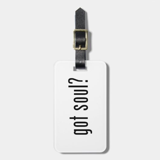 Étiquette À Bagage tu as une âme ? (Devant Vertical)