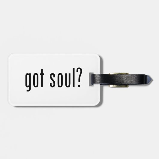 Étiquette À Bagage tu as une âme ? (Dos horizontal)