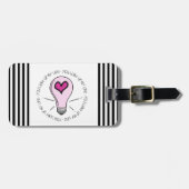 Étiquette À Bagage Tu Illumines Ma Vie (Devant horizontal)