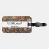 Étiquette À Bagage Tube de floraison Onyx (Dos horizontal)