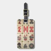 Étiquette À Bagage Tuiles de Mahjong (Devant Vertical)