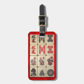 Étiquette À Bagage Tuiles de Mahjong (Devant Vertical)