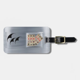 Étiquette À Bagage Tuiles de Mahjong