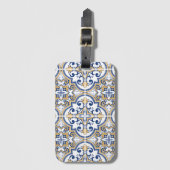 Étiquette À Bagage Tuiles portugaises 1 (Devant Vertical)