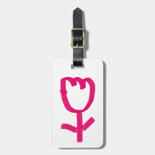 Étiquette À Bagage Tulip | (Devant Vertical)