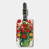 Étiquette À Bagage Tulipes (Devant Vertical)