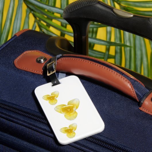 Étiquette À Bagage Tulipes jaunes (Insitu Rectoal 1)