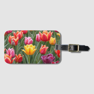 Étiquette À Bagage Tulipes néerlandaises