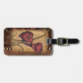 Étiquette À Bagage Tulipes rouges II (Devant horizontal)