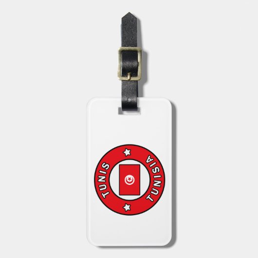 Étiquette À Bagage Tunisie (Devant Vertical)