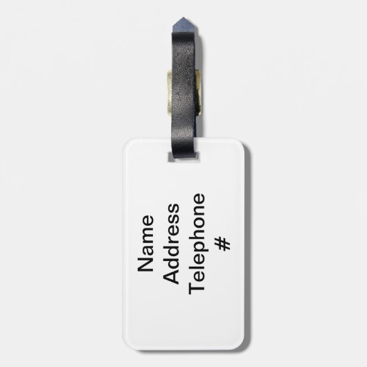 Étiquette À Bagage Tunnel Rollercoaster psychédélique Fractal (Dos Vertical)