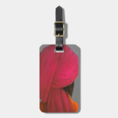 Étiquette À Bagage Turban rose (Devant Vertical)