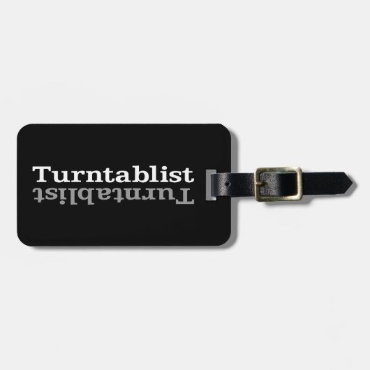 Étiquette À Bagage Turnstitut ʇ sılqɐ ʇ ud n (Devant horizontal)