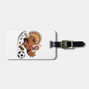 Étiquette À Bagage Turquie Jouer au football Thanksgiving Sport amour
