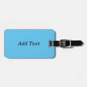 Étiquette À Bagage Turquoise Ajouter un Modèle personnalisé de texte