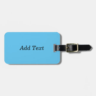 Étiquette À Bagage Turquoise Ajouter un Modèle personnalisé de texte