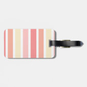 Étiquette À Bagage Turquoise florale de licorne décorée d'un (Dos horizontal)