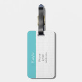 Étiquette À Bagage Turquoise Je Me Sens Knitty, Oh So Knitty (Dos Vertical)