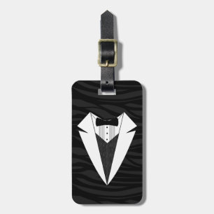 Étiquette À Bagage Tuxedo noir/blanc