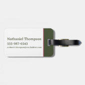 Étiquette À Bagage TWEETY™ Floral Embroidery Pattern (Dos horizontal)