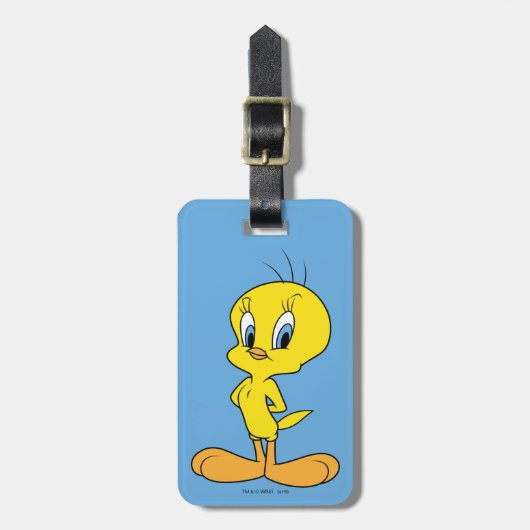 Étiquette À Bagage TWEETY™| Oiseau intelligent (Devant Vertical)