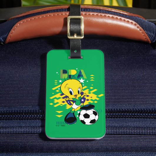 Étiquette À Bagage TWEETY™ Team Brazil Soccer Graphic (Insitu Rectoal 2)