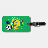 Étiquette À Bagage TWEETY™ Team Brazil Soccer Graphic (Devant horizontal)