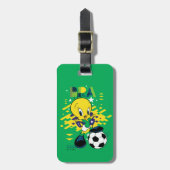 Étiquette À Bagage TWEETY™ Team Brazil Soccer Graphic (Devant Vertical)