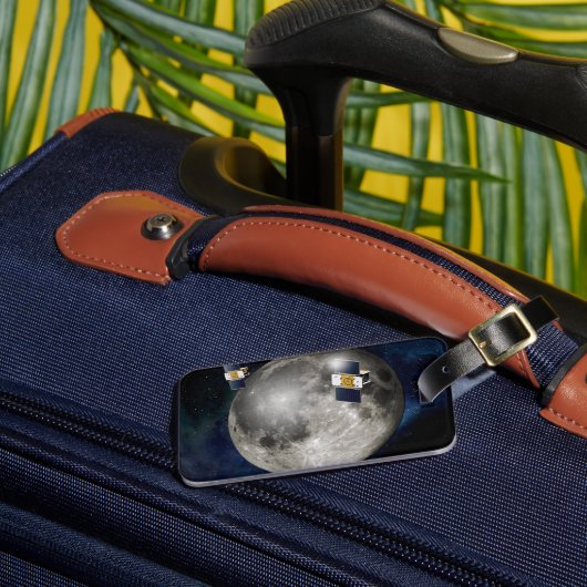 Étiquette À Bagage Twin Grail Spacecraft Orbitant La Lune. (Insitu Rectoal 3)