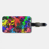 Étiquette À Bagage Twirls colorés Abstraits / (Dos horizontal)